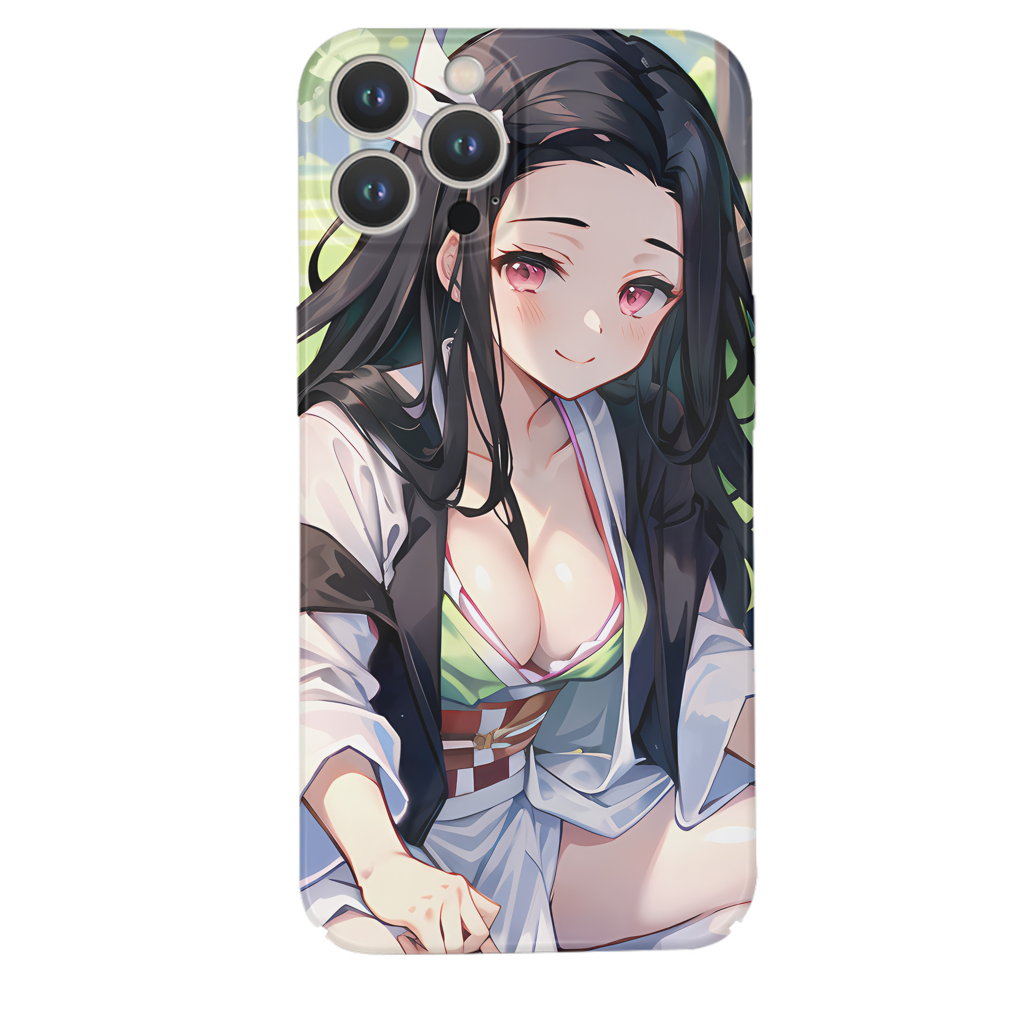 （画像用） 鬼滅の刃（きめつのやいば）竈門 禰󠄀豆子／かまど ねずこ Kamado Nezuko 【iPhone 14シリーズ対応】ハードケース
